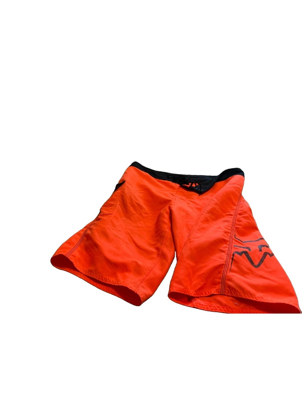 Fox Racing Mens Neon Orange Board Shorts! 32x12